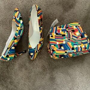 Life Stride Multicolor Patterned Heels